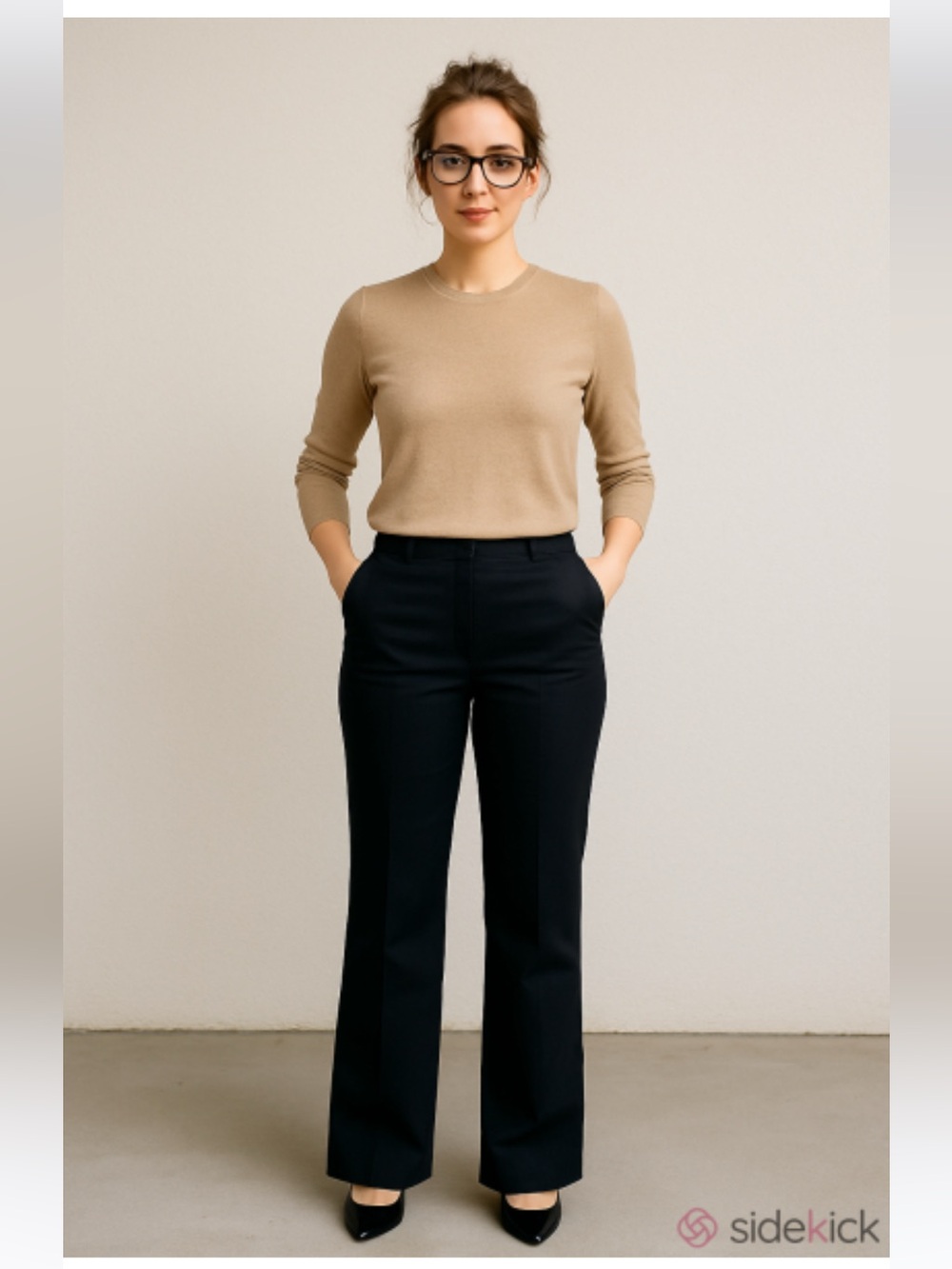 Theory Black Bootcut Flare Dress Pants - Size 10